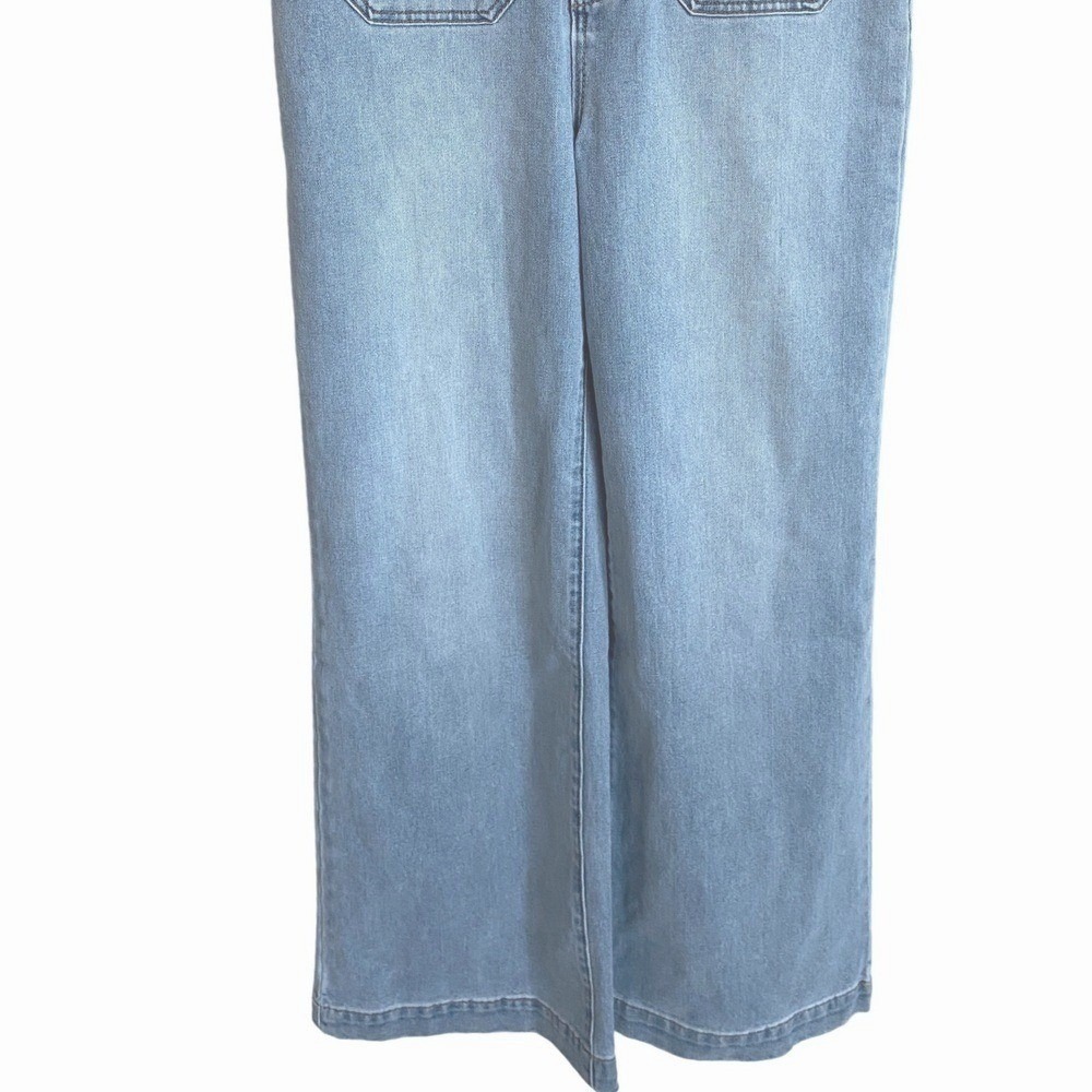 Rolla's Sailor Jumpsuit Light Vintage Blue Size 10M NWT Wide-Leg High-Rise Retro - Picture 16 of 16